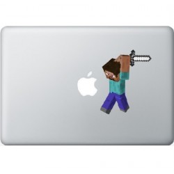 Minecraft Man Macbook Decal